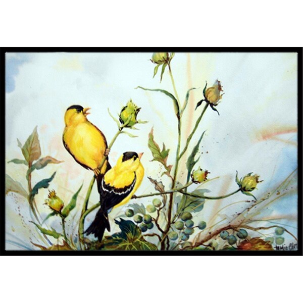 Carolines Treasures Joyful Morning Birds Indoor and Outdoor Mat- 18 x 27 in. PJC1112MAT - main